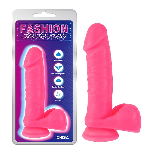 7.6'' Dual Density Cock Dildo สีชมพู