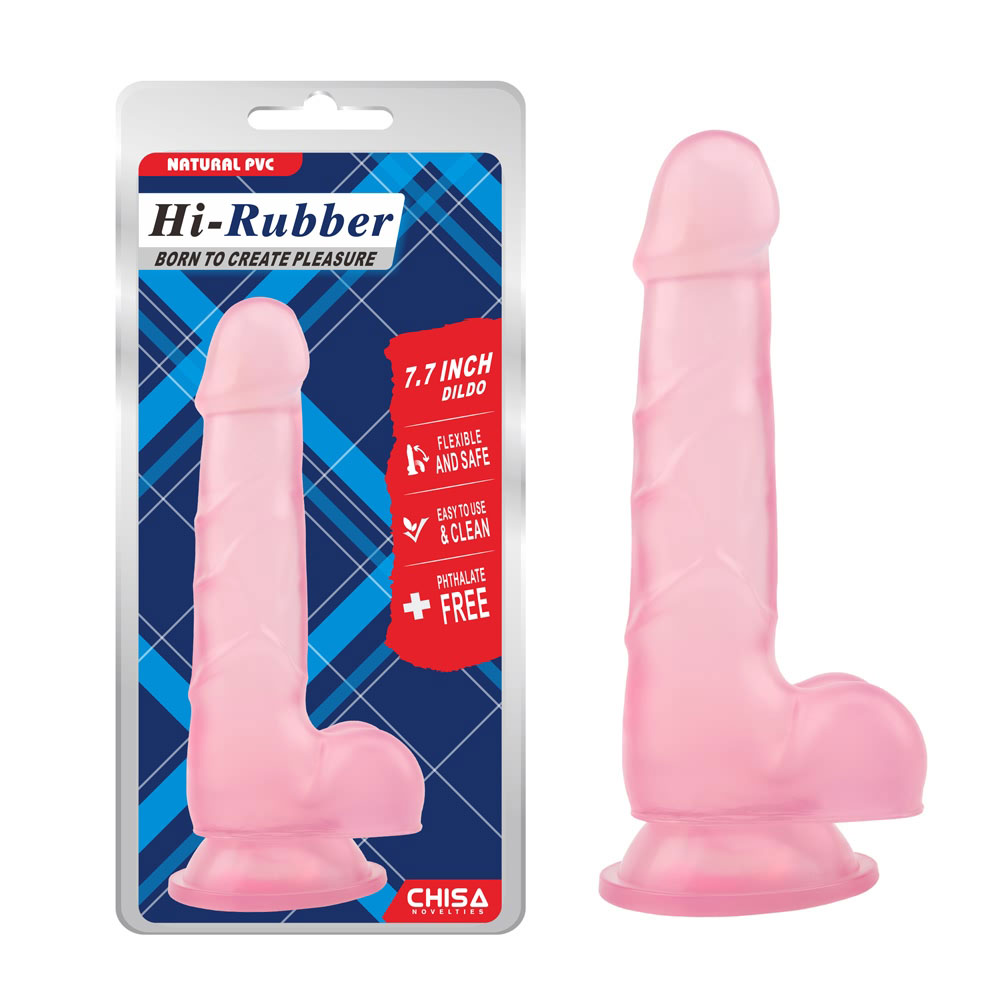 7.7 นิ้ว Slim Dildo- Pink