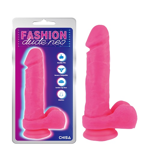 8.2'' Dual Density Cock Dildo สีชมพู