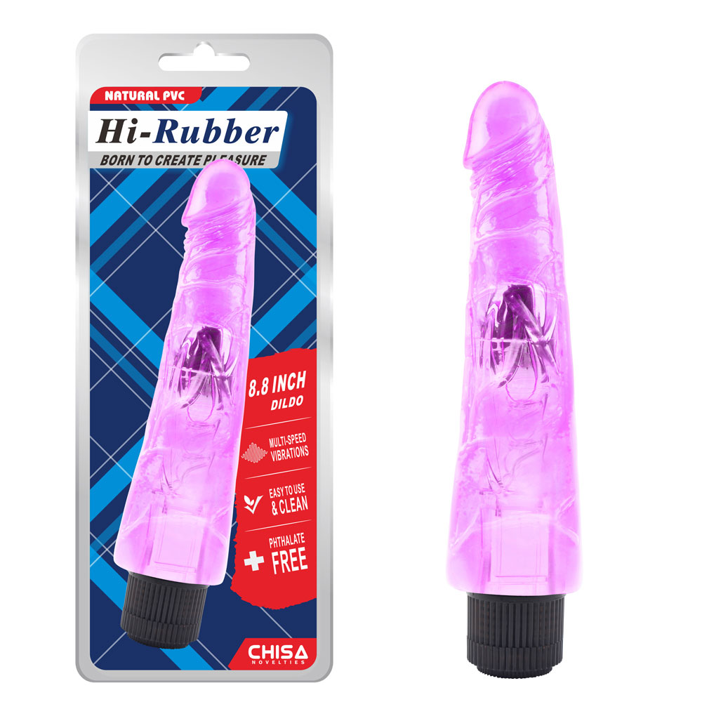 8.8 นิ้ว Vibrating Dildo-Purple