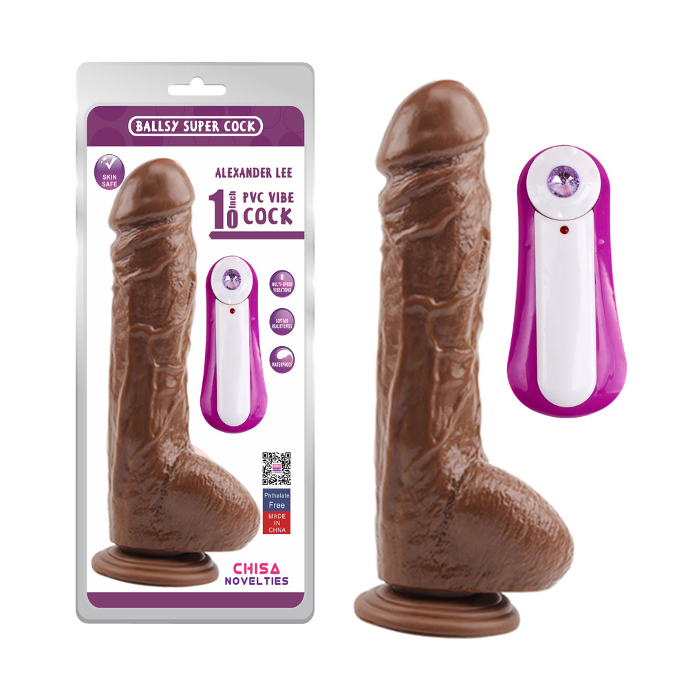 Alexander Lee 10 '' สั่น Dildo-Brown