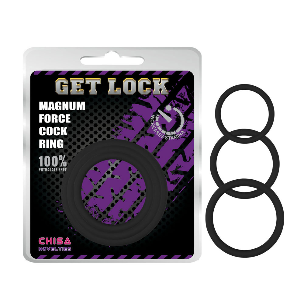 Magnum Force Cock Ring - สีดำ